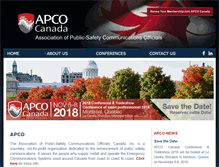 Tablet Screenshot of apco.ca